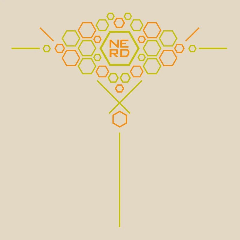 Nerd Hex Pattern Gradient