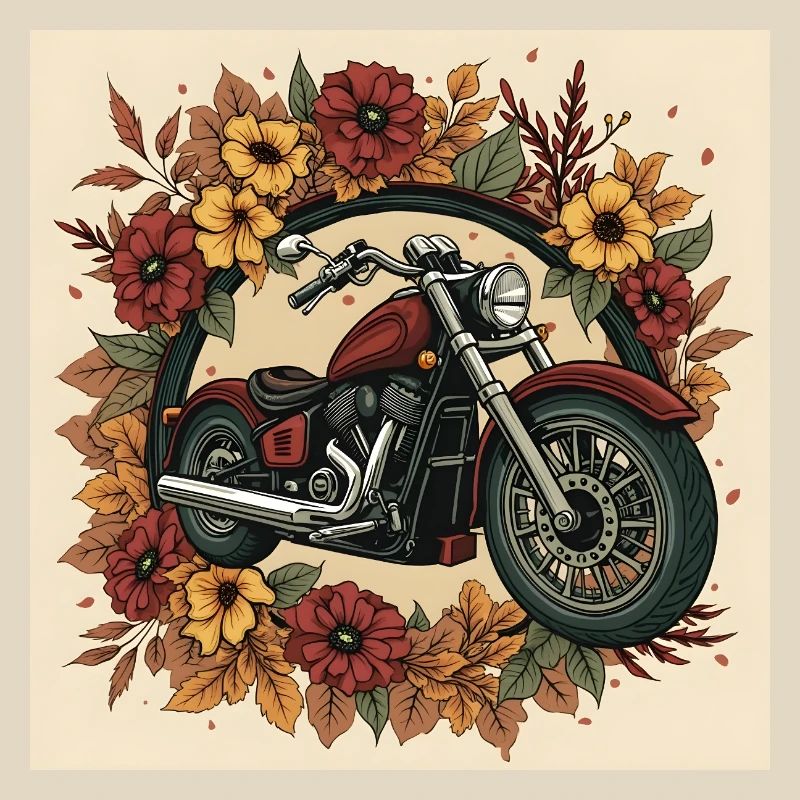 Roue de fleurs d’impression en bloc