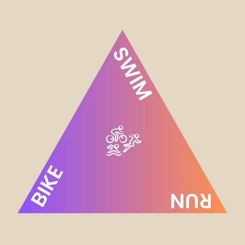 Triathlon Triangle Gradient