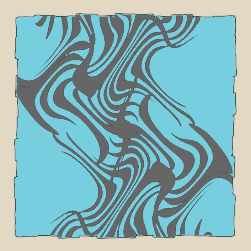 Zebra Pattern Cyan