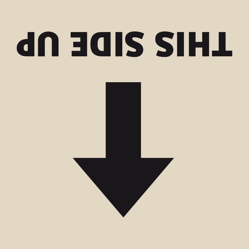 This Side Up - Inverted Arrow