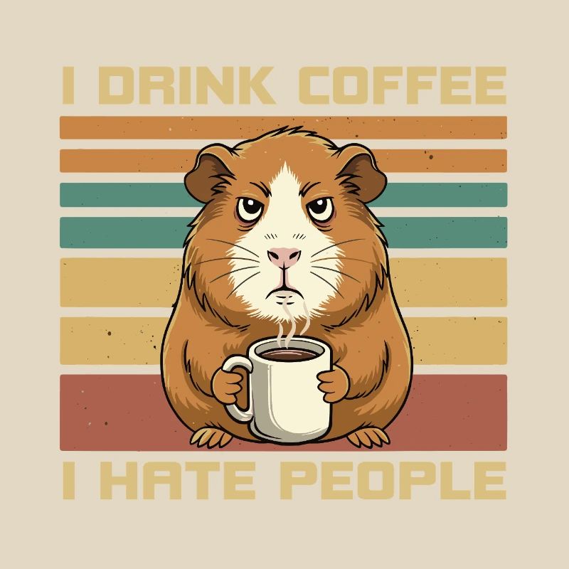 Grumpy Guinea Pig Coffee Quote