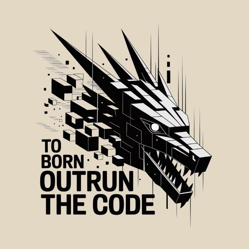 Geometrischer Drachen-Outrun-Code