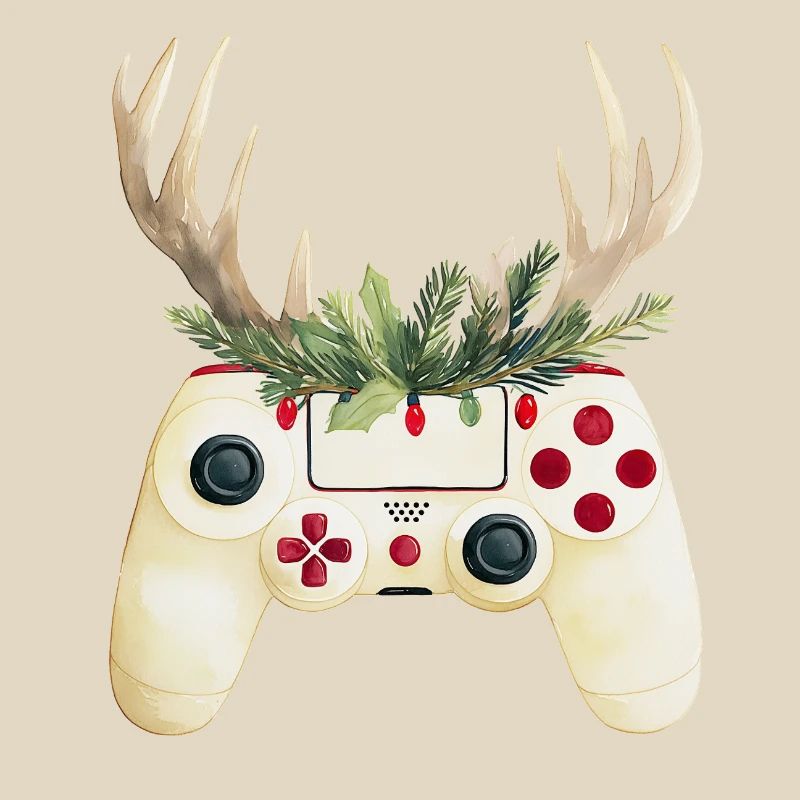 Weihnachtscontroller mit Hirschgeweih