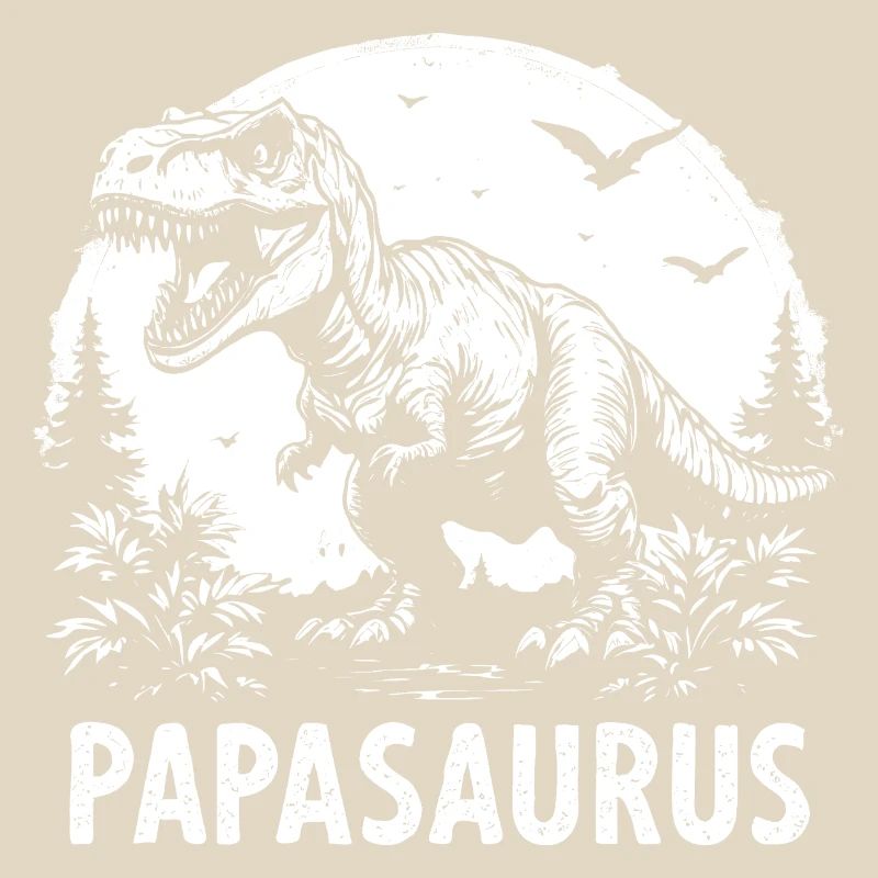 Papasaurus Best Dad Strong Dad Gift Cool