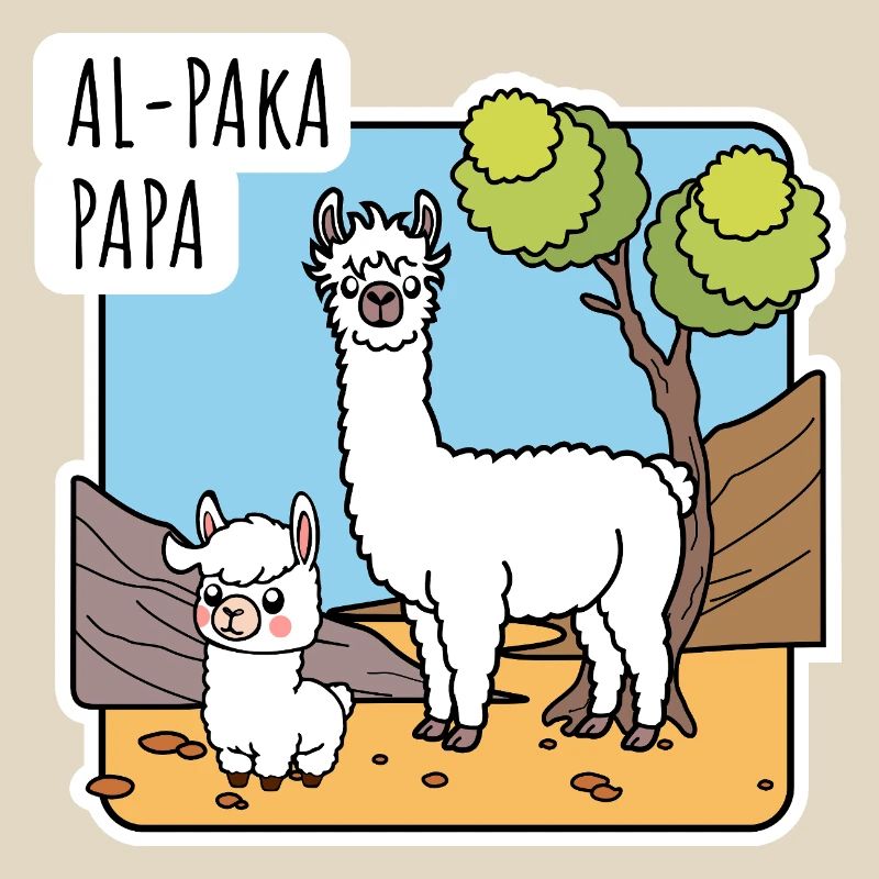 Alpaka Papa mit Alpaka Sohnemann, oder Lama?