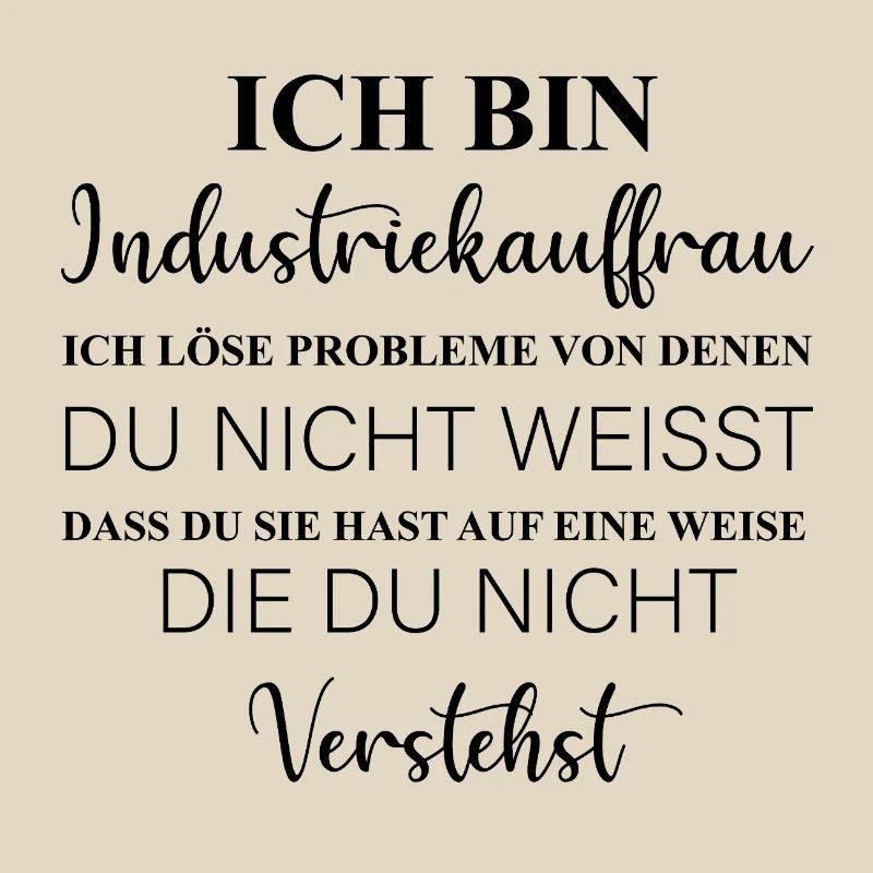 I am an industrial clerk I solve problems, profession