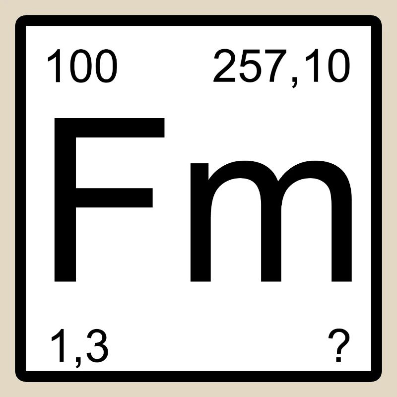 Conception de la table de période du fermium