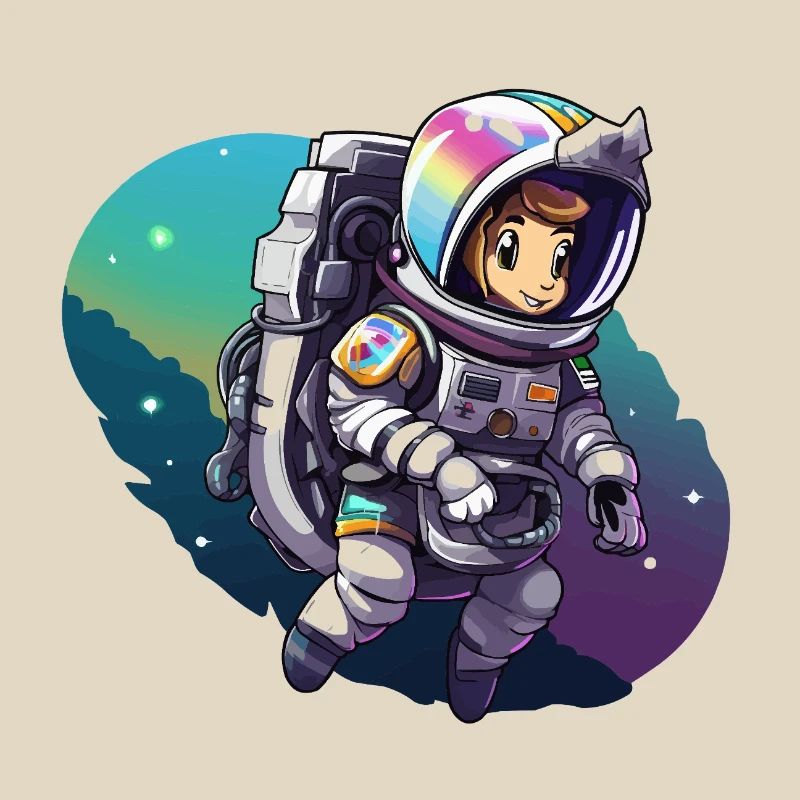 Astronaute d’aventure spatiale
