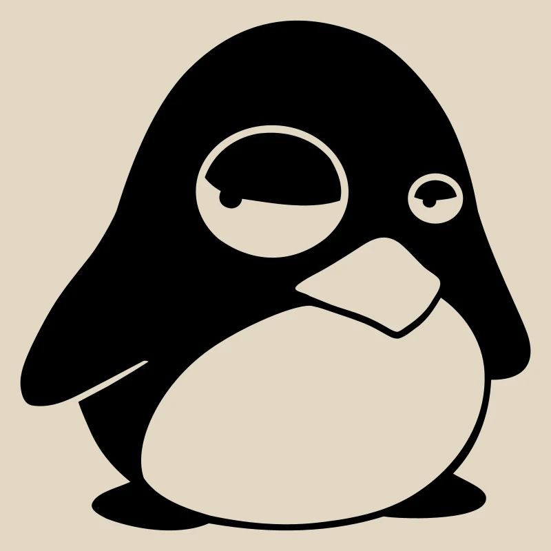 Grumpy Tux – Funny Linux Penguin for Nerds