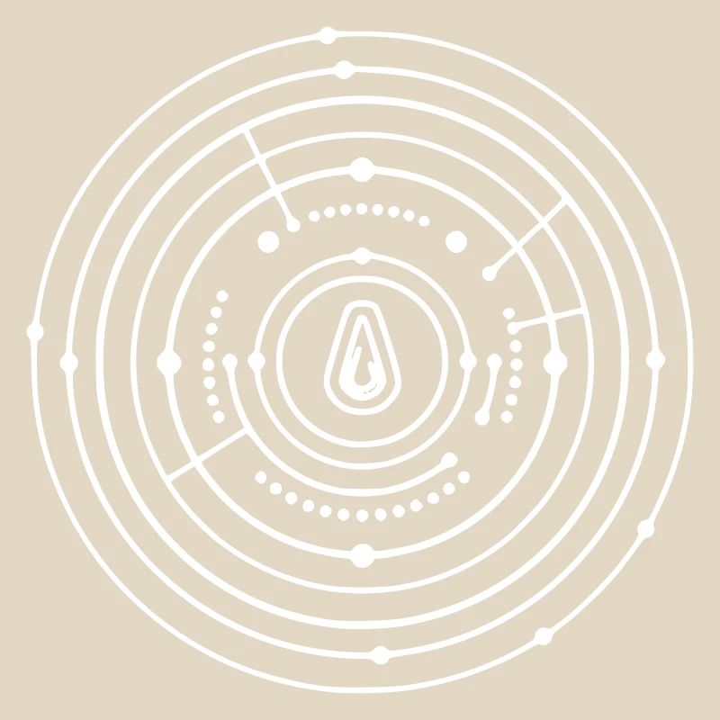 Crop Circle Planet System Abstract Vector
