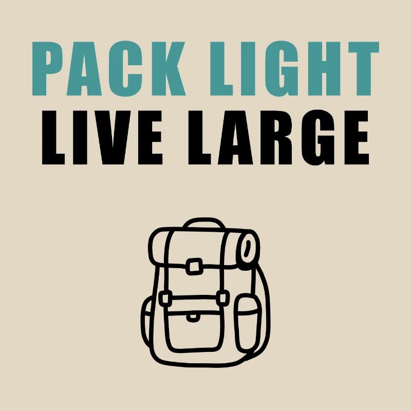 Pack Light Live Large Backpack