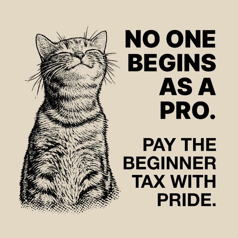 Beginner Mindset – Learning Cat Halftone