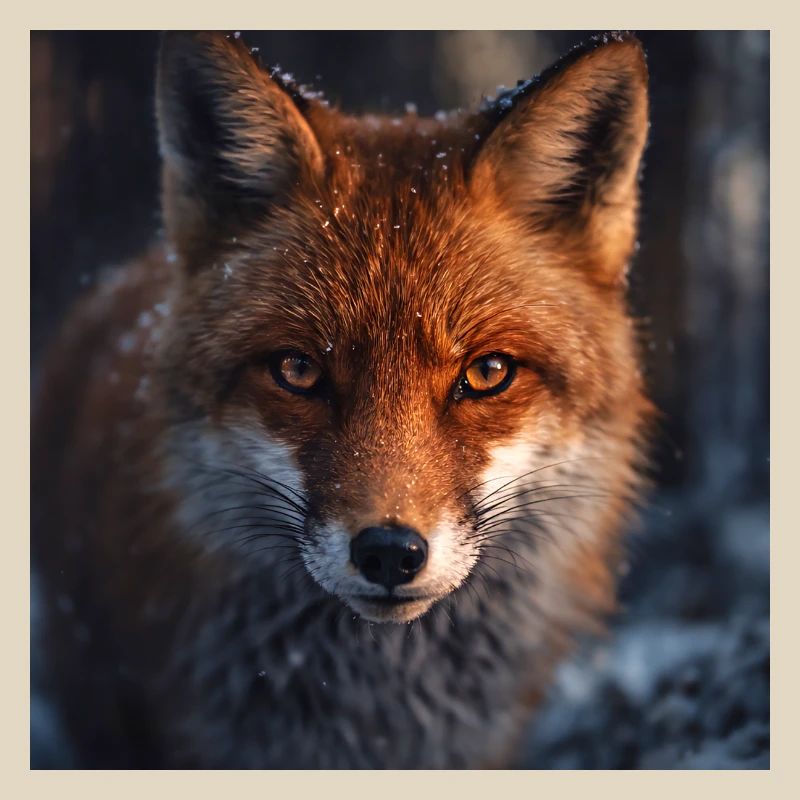 Fox scouting at dusk