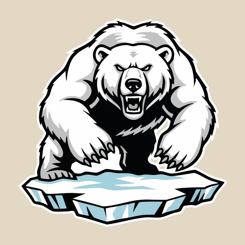 Arktischer Eisbär Maskottchen Maskottchen Bär