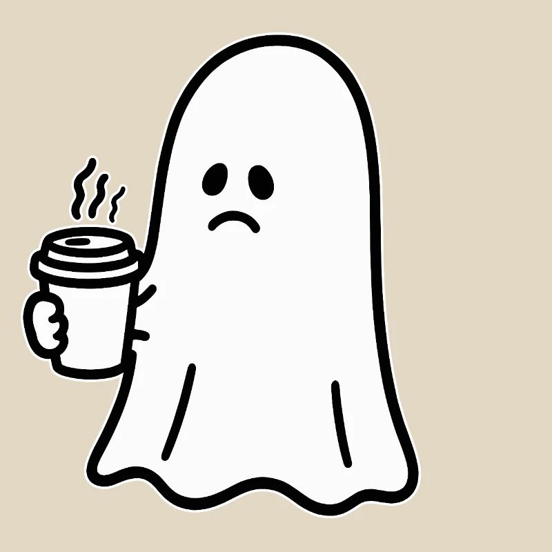 Geist Kaffee Halloween Süßes oder Saures