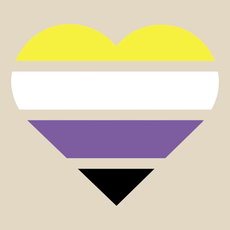 Pride Flag Heart · Nonbinary