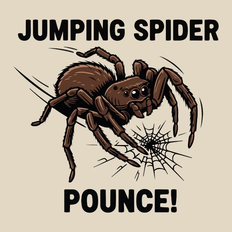 Araignée Sauteuse Springende Spinne