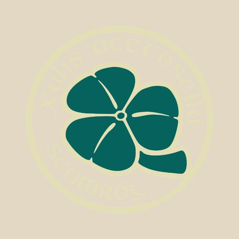 Trèfle Beige Vert Fleur de la Saint-Patrick