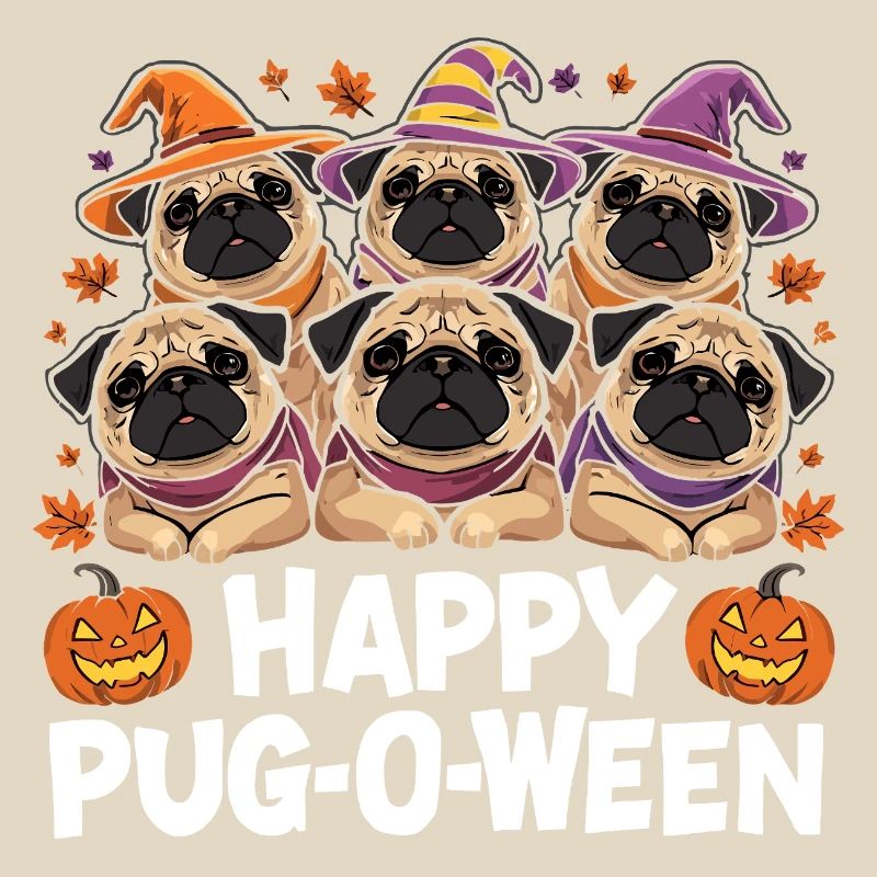Mops-O-Ween Hexenhut Möpse
