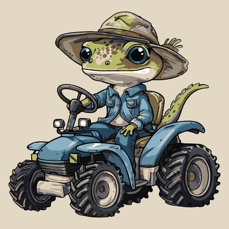 Lizard Tractor Farmer