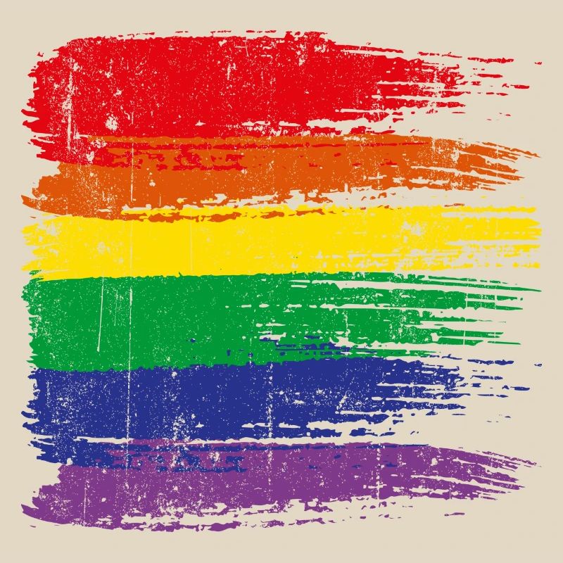 Regenbogen-Pinselstrich Pride