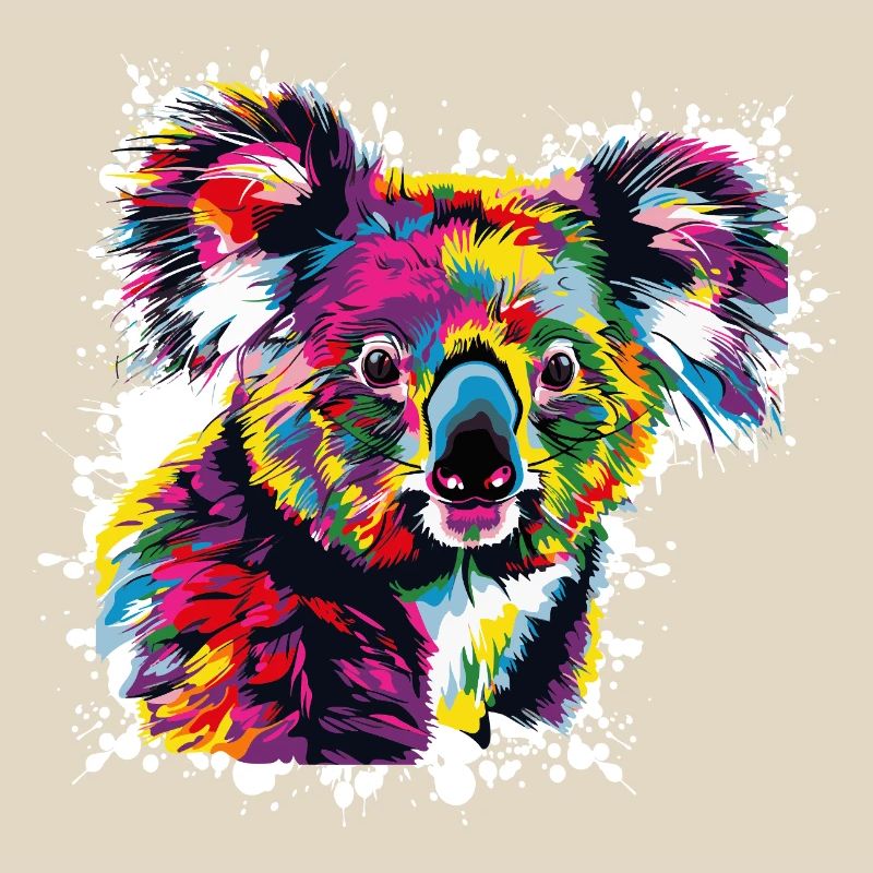 Creative Koala Color Explosion