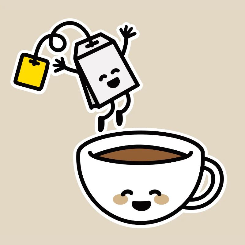 Tea bag tea cup tea drinker tea lover