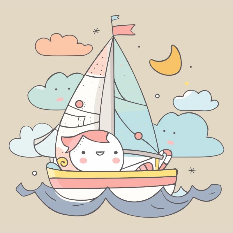 Sailing Comic Style
