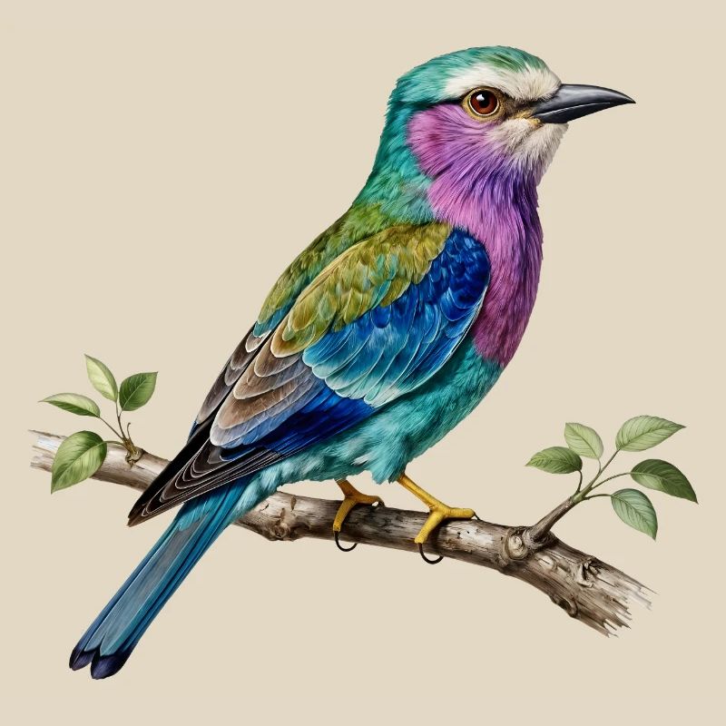 Long-stranded roller – naturalistic engraving