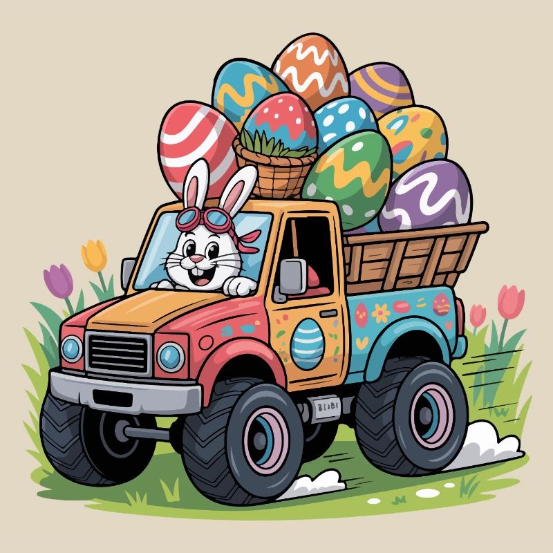 Happy Easter Sweet Easter Bunny Egg Hunt Easter Eggs