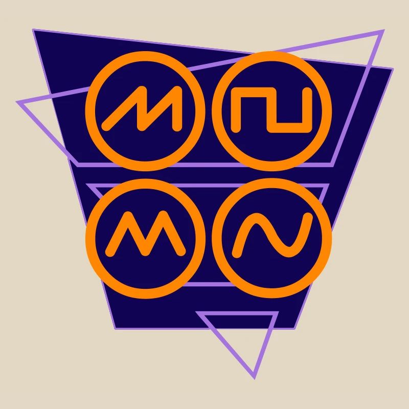 synthwave 80s sound wave