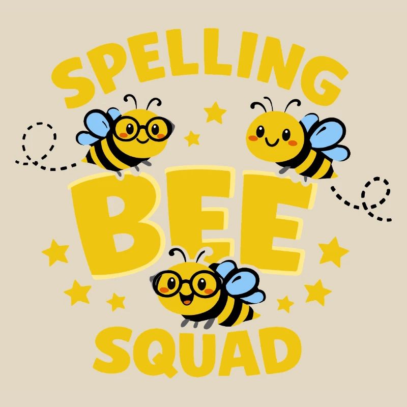 Spelling Bee Squad Humor School Bee