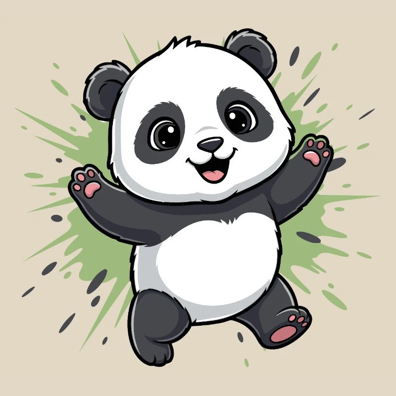 Cuddly Panda Spritz Background