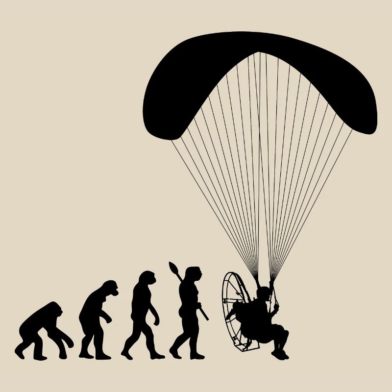Paramotoring Human Evolution Funny