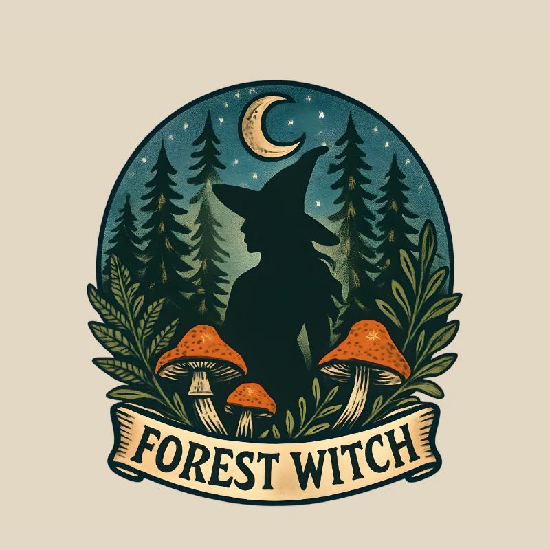 Forest Witch in the Moonlight