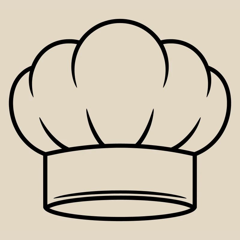 Chef Hat Vector Icon Design