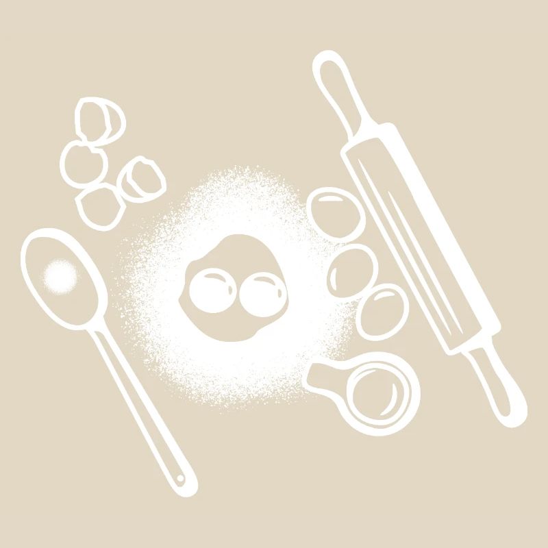 Dessin des ingrédients de cuisson