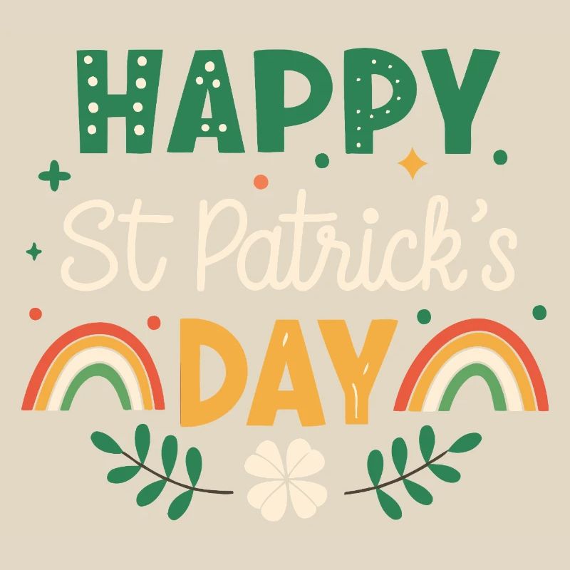 Joyeux Saint Patrick Arc-en-Ciel