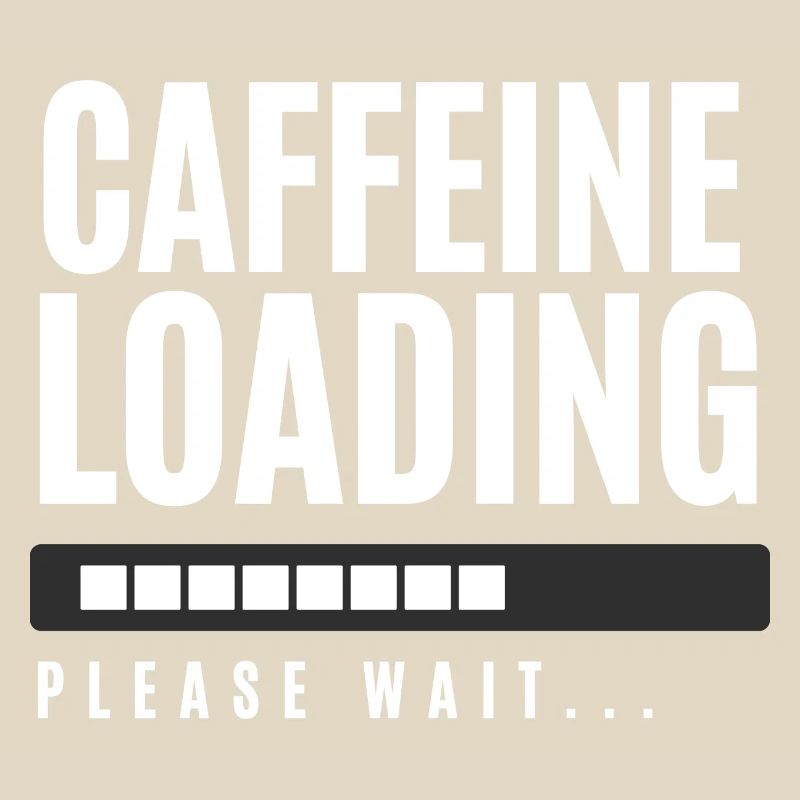 Koffein laden Bitte warten