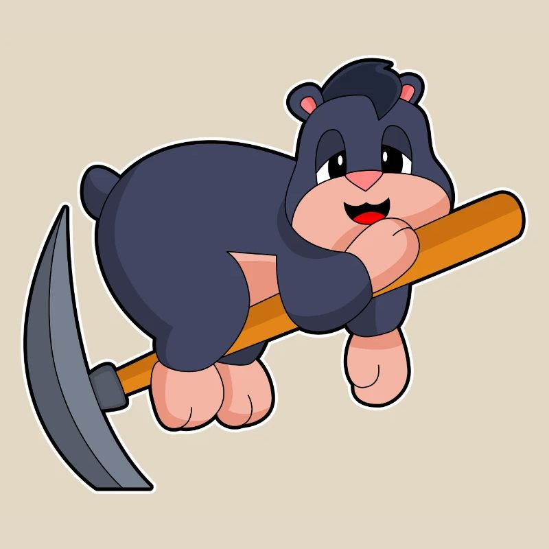 Mole Miner Pickaxe Mining