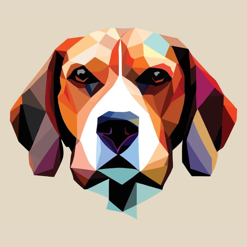 Beagle Dog Polygon