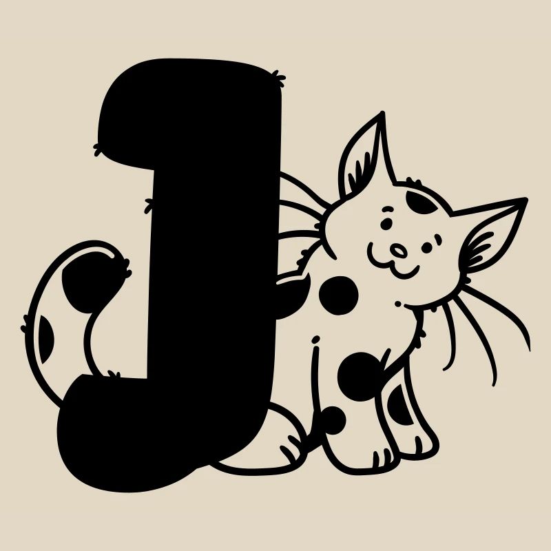 Cat Letter J
