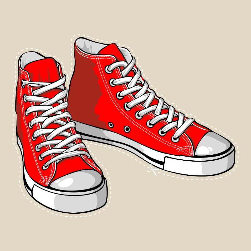 Baskets rouges