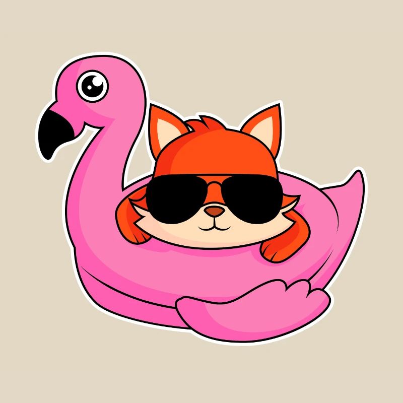 Fox dans la conception de flamants