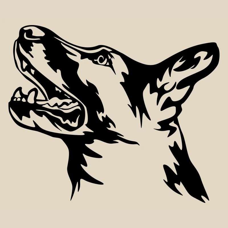 German Shepherd Head