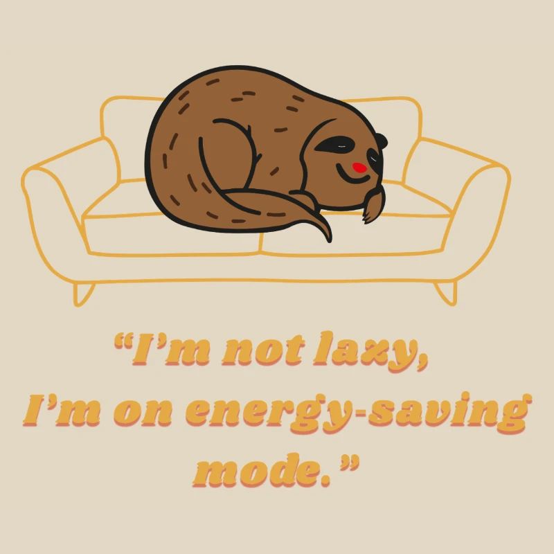 Sloth Energy-Saving Lounge Tee
