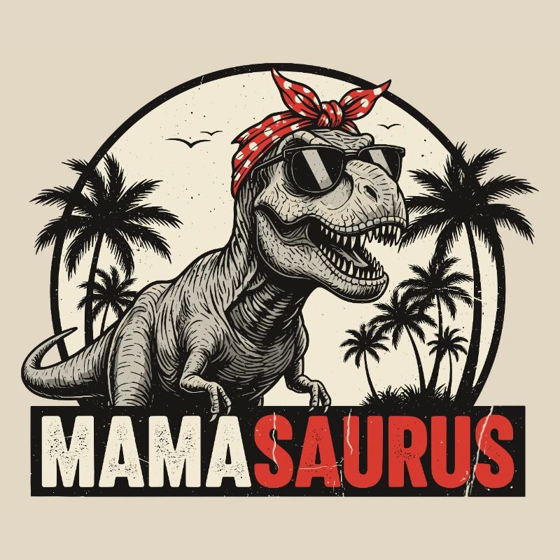 Mamasaurus – Un design T-Rex cool pour les mamans