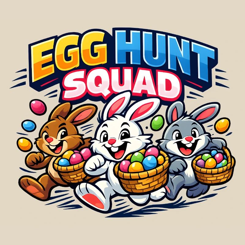 Easter Egg Hunt Squad Easter Bunny
