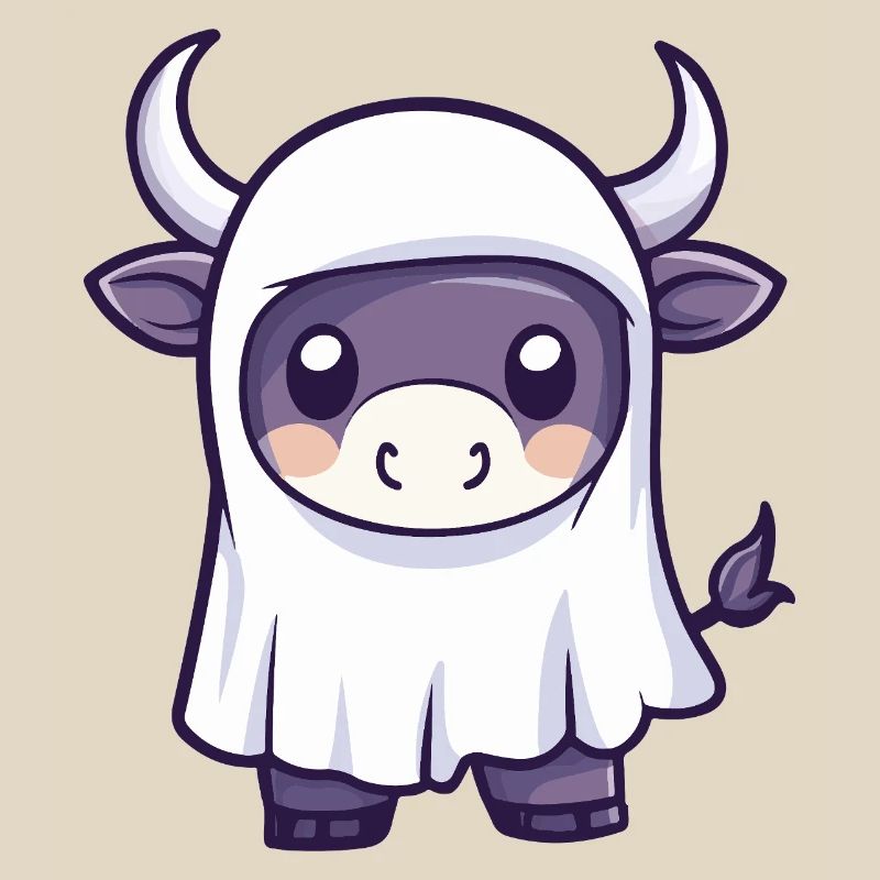 Bull Halloween Ghost